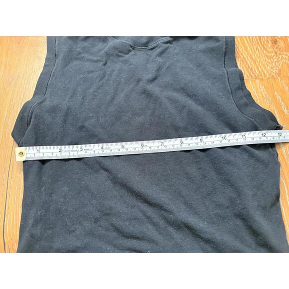 Skims Black Sleeveless Top Soft Cotton Blend Casual Chic Size Regular L - Picture 8 of 8